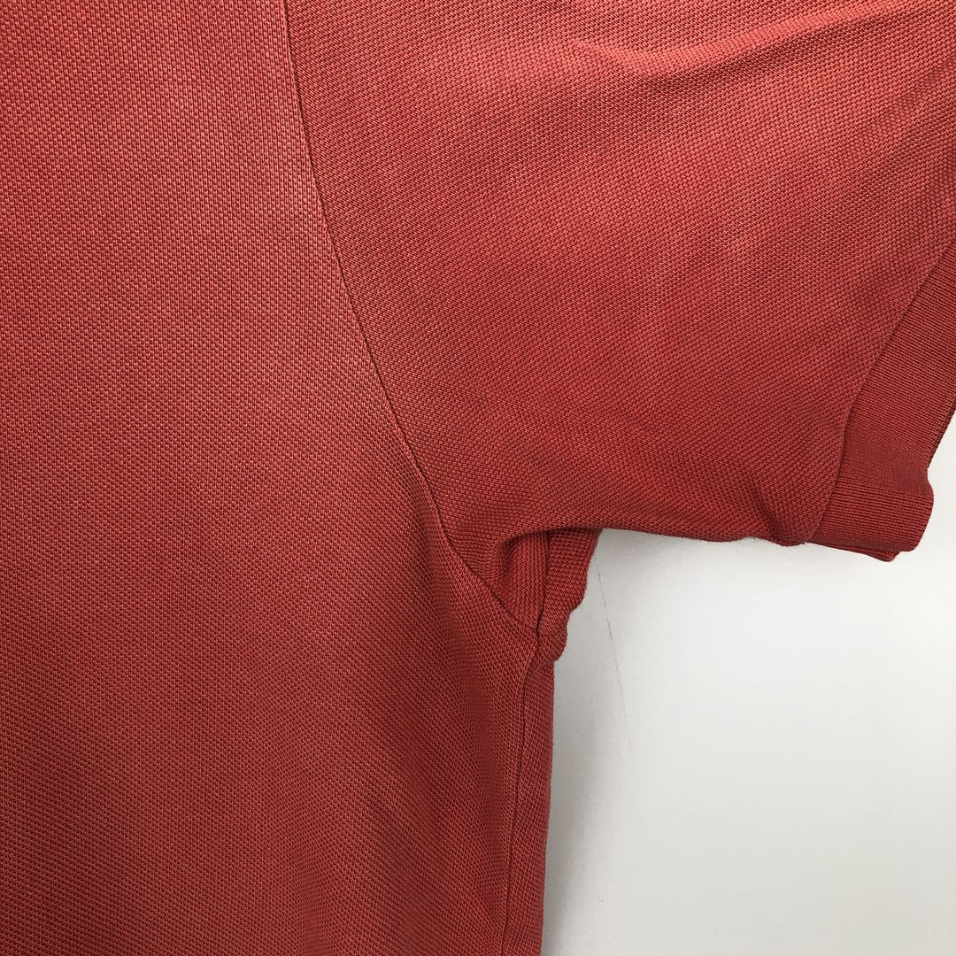 Ralph Lauren POLO by Ralph Lauren short sleeve polo shirt, men's XL size cotton coral Vintage Second Hand
