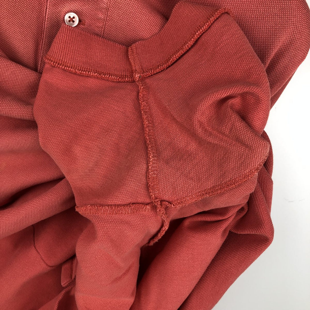 Ralph Lauren POLO by Ralph Lauren short sleeve polo shirt, men's XL size cotton coral Vintage Second Hand