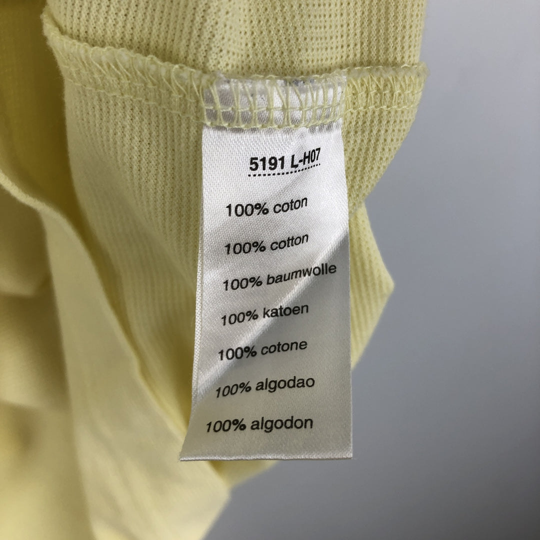 Lacoste Sport Short-Sleeve Polo Shirt, Size 6 (Men's XL equivalent) cotton yellow type Vintage Second Hand