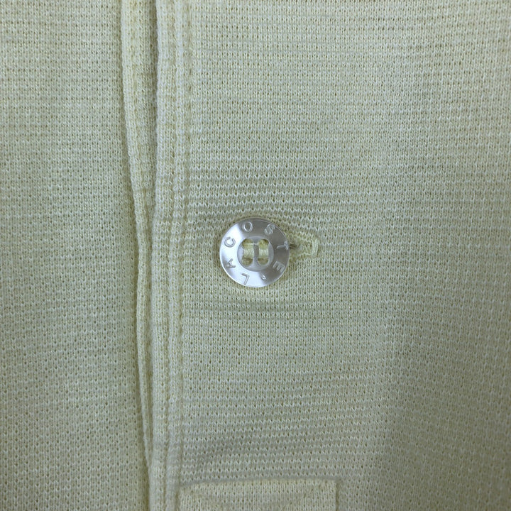 Lacoste Sport Short-Sleeve Polo Shirt, Size 6 (Men's XL equivalent) cotton yellow type Vintage Second Hand