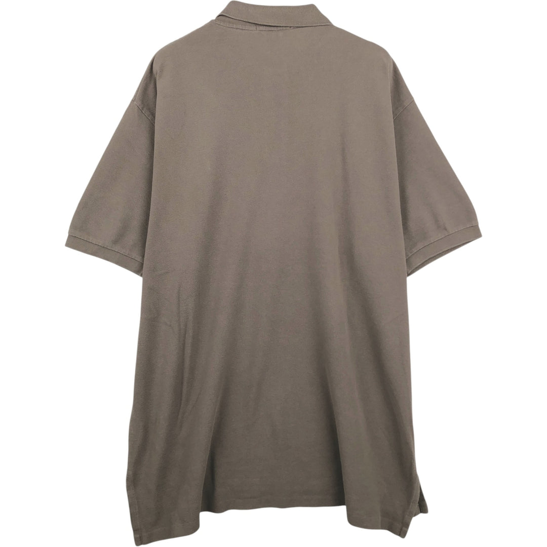 Ralph Lauren POLO by Ralph Lauren short sleeve polo shirt, men's size XXL cotton Khaki type Vintage Second Hand