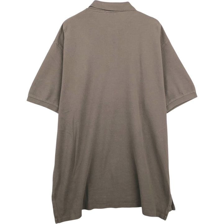 Ralph Lauren POLO by Ralph Lauren short sleeve polo shirt, men's size XXL cotton Khaki type Vintage Second Hand