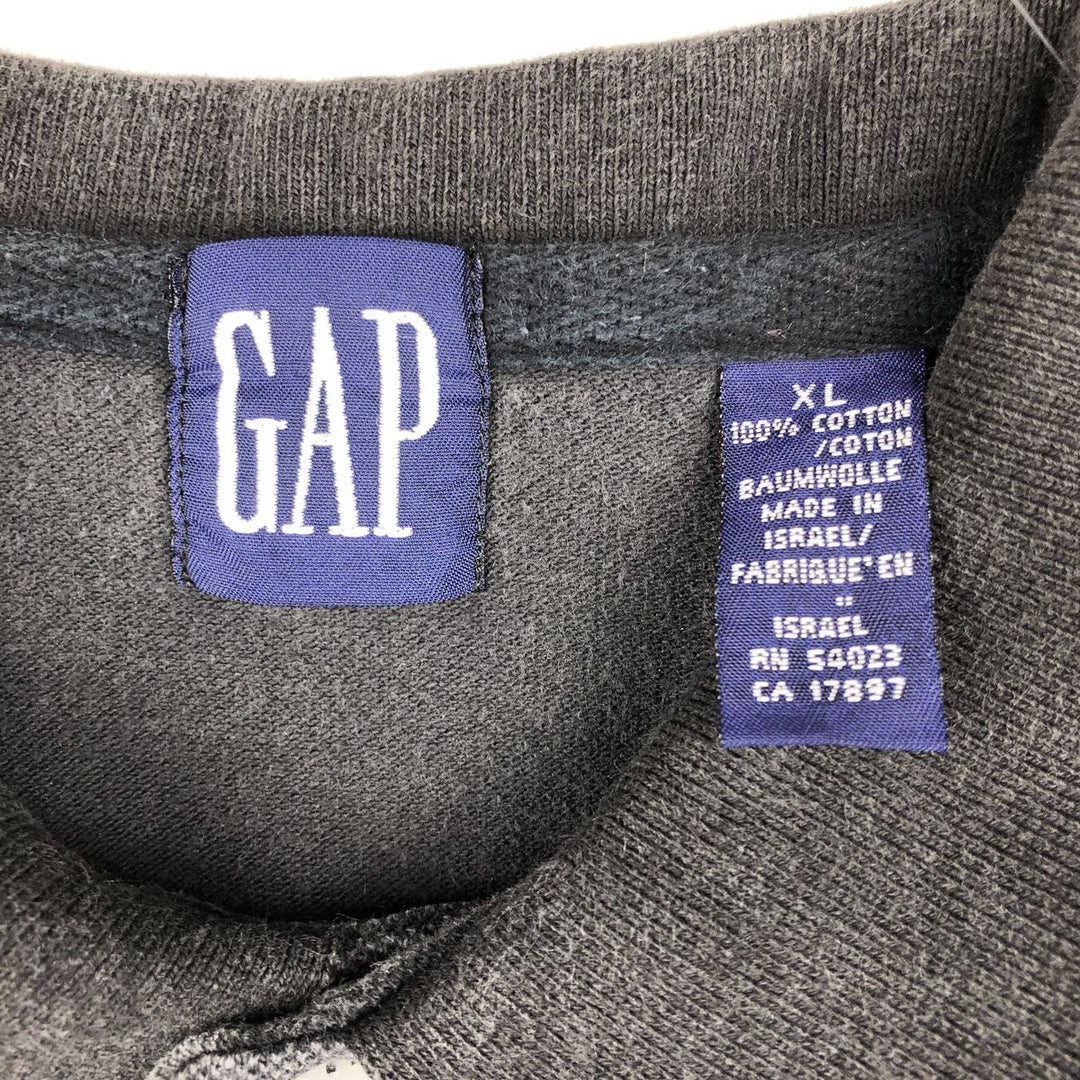 90'S GAP Old Gap Short-Sleeve Polo Shirt, Men's Size XL (Equivalent), Vintage cotton black type Vintage Second Hand