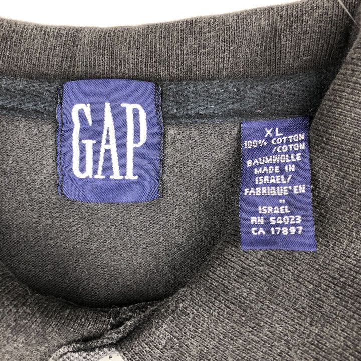 90'S GAP Old Gap Short-Sleeve Polo Shirt, Men's Size XL (Equivalent), Vintage cotton black type Vintage Second Hand