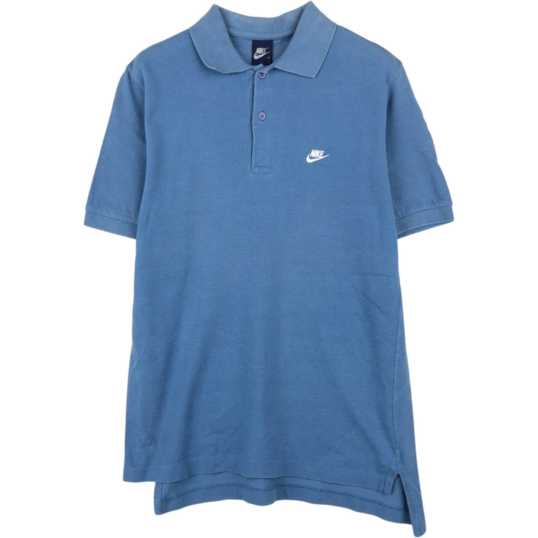 1980'S Nike Short-Sleeve Polo Shirt, Men's Size M (approx.), Vintage unclear Blue type light blue Vintage Second Hand