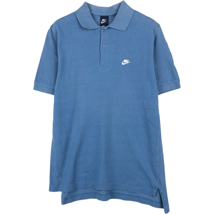 1980'S Nike Short-Sleeve Polo Shirt, Men's Size M (approx.), Vintage unclear Blue type light blue Vintage Second Hand