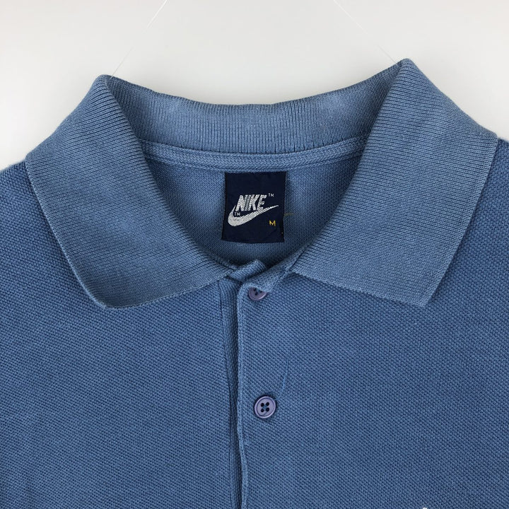 1980'S Nike Short-Sleeve Polo Shirt, Men's Size M (approx.), Vintage unclear Blue type light blue Vintage Second Hand