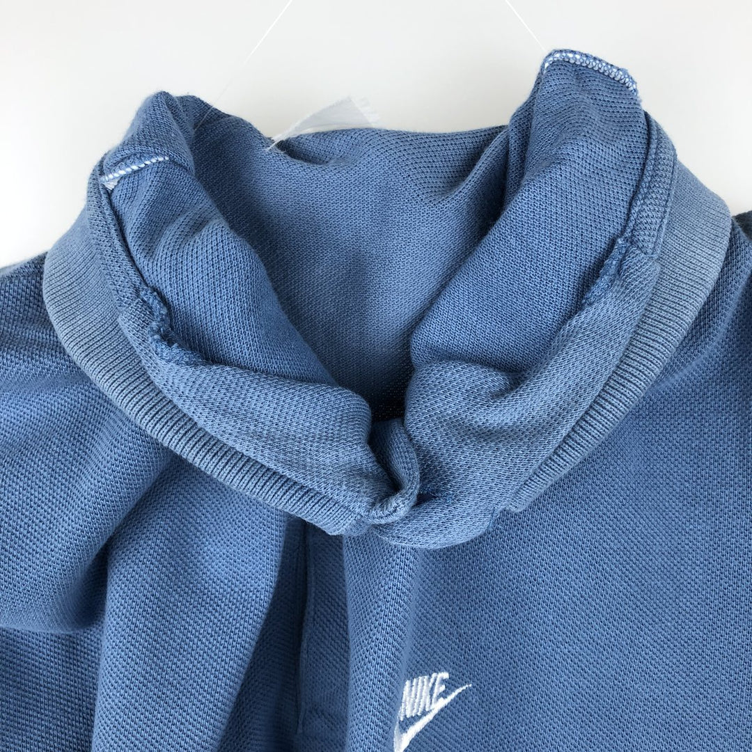 1980'S Nike Short-Sleeve Polo Shirt, Men's Size M (approx.), Vintage unclear Blue type light blue Vintage Second Hand