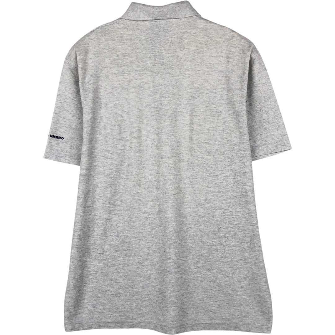 90'S Umbro Short-Sleeve Polo Shirt, Men's Size L (Equivalent), Vintage unclear gray type Vintage Second Hand