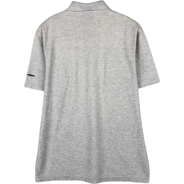90'S Umbro Short-Sleeve Polo Shirt, Men's Size L (Equivalent), Vintage unclear gray type Vintage Second Hand