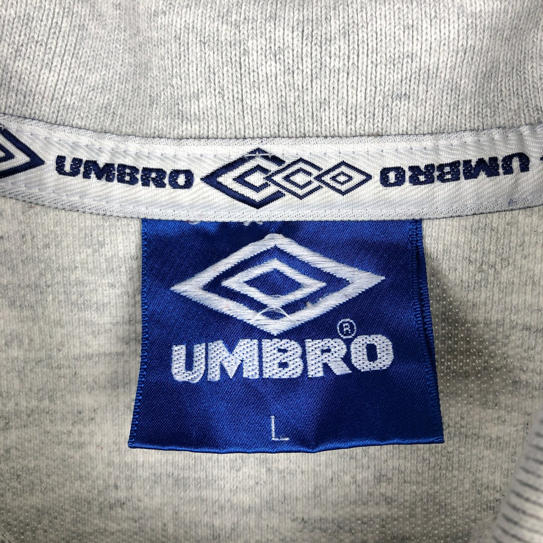90'S Umbro Short-Sleeve Polo Shirt, Men's Size L (Equivalent), Vintage unclear gray type Vintage Second Hand