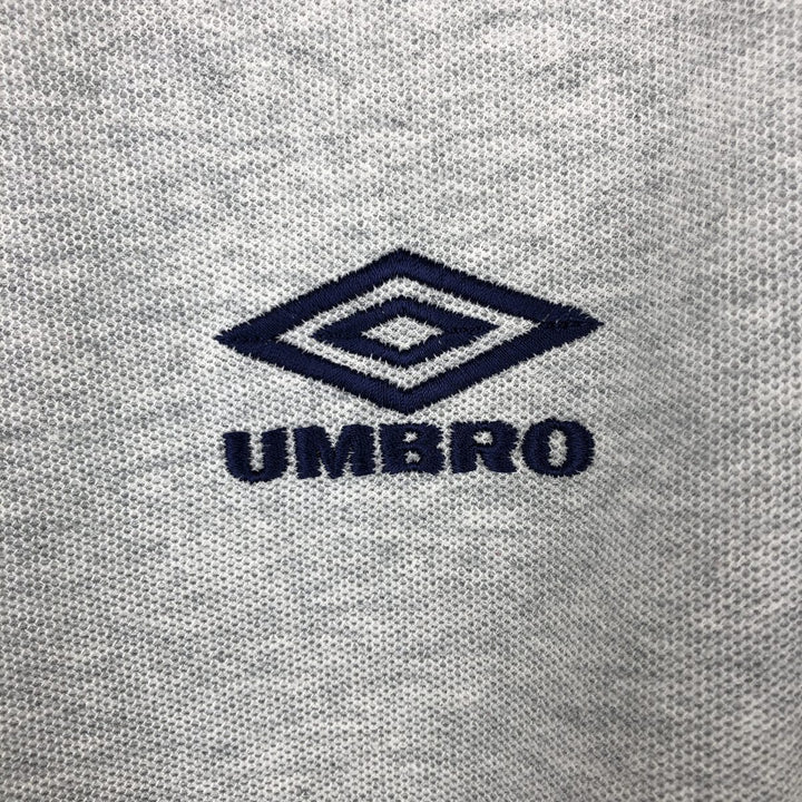 90'S Umbro Short-Sleeve Polo Shirt, Men's Size L (Equivalent), Vintage unclear gray type Vintage Second Hand