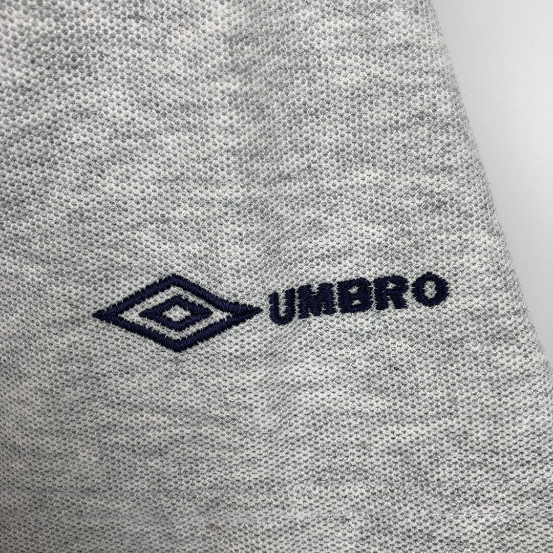 90'S Umbro Short-Sleeve Polo Shirt, Men's Size L (Equivalent), Vintage unclear gray type Vintage Second Hand