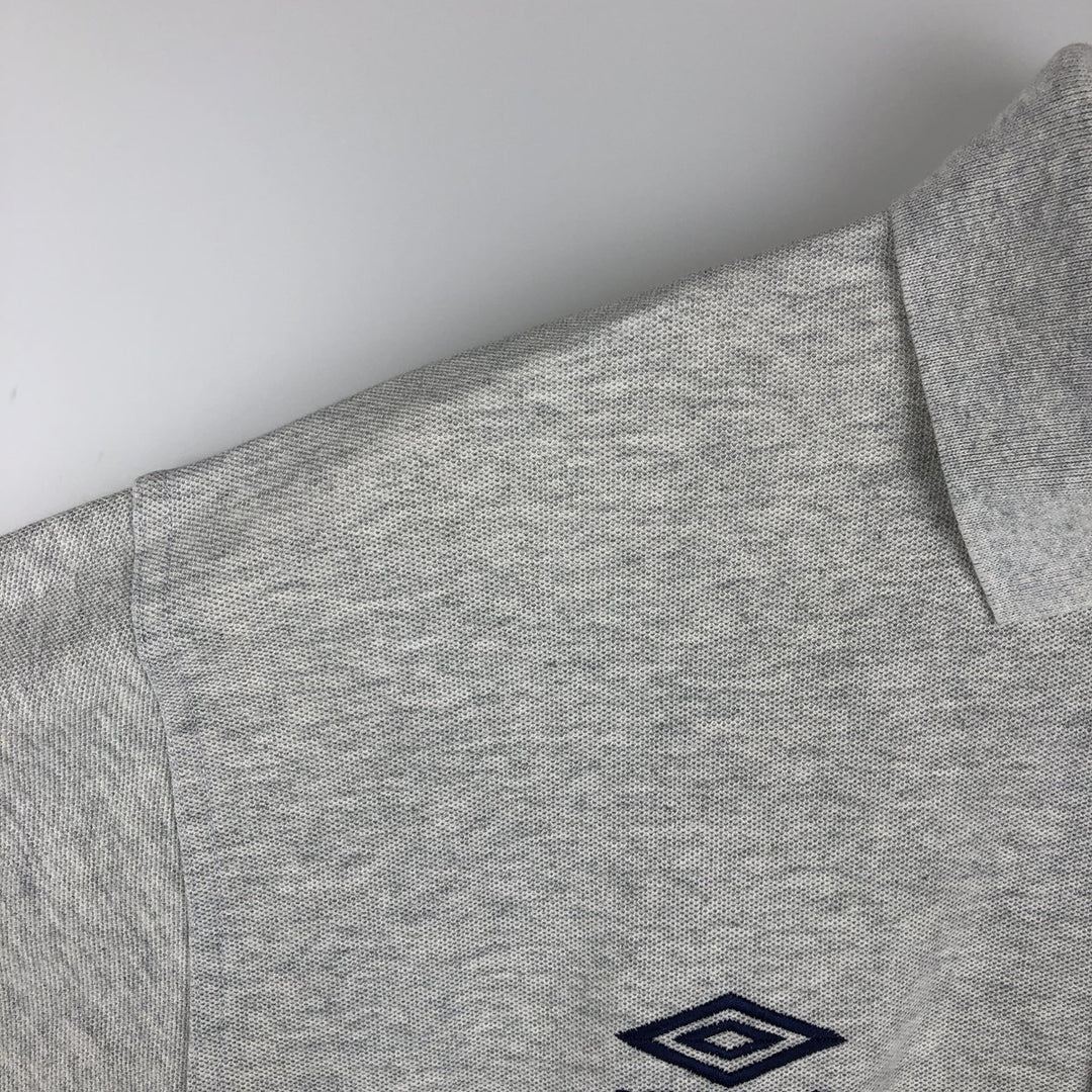 90'S Umbro Short-Sleeve Polo Shirt, Men's Size L (Equivalent), Vintage unclear gray type Vintage Second Hand