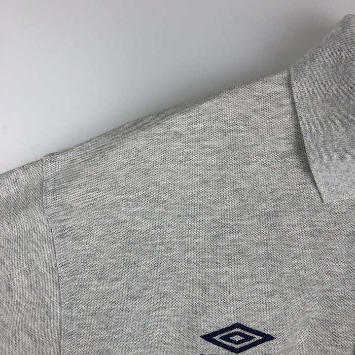 90'S Umbro Short-Sleeve Polo Shirt, Men's Size L (Equivalent), Vintage unclear gray type Vintage Second Hand