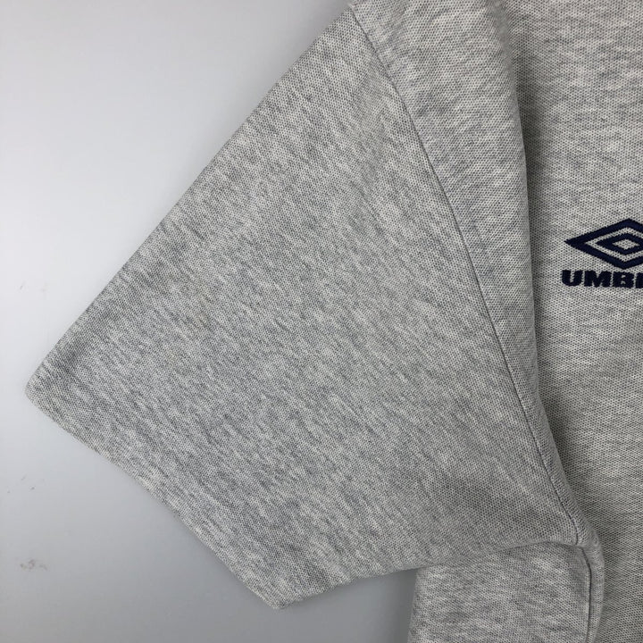 90'S Umbro Short-Sleeve Polo Shirt, Men's Size L (Equivalent), Vintage unclear gray type Vintage Second Hand