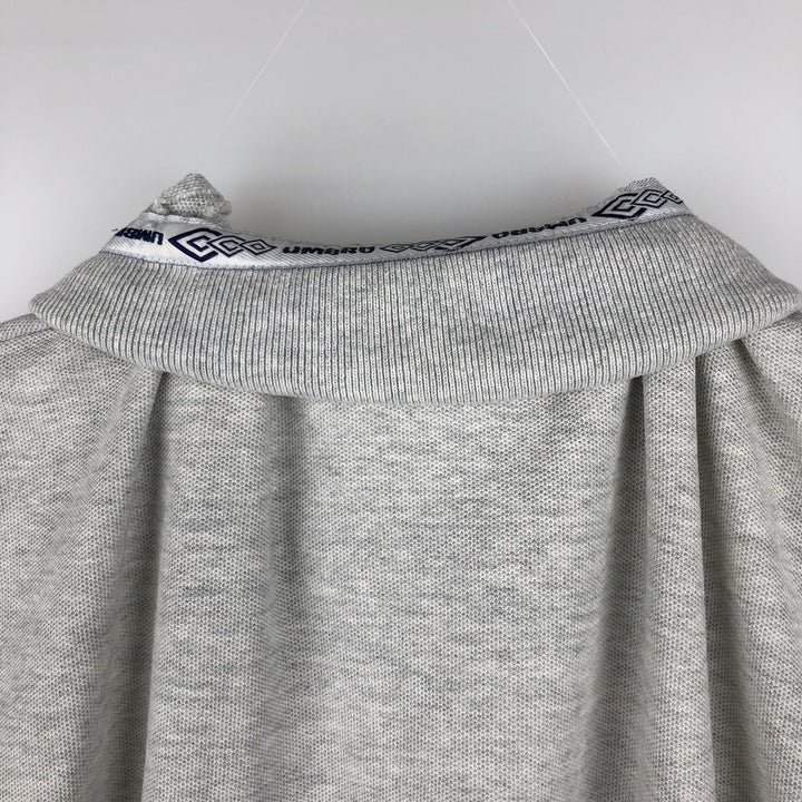 90'S Umbro Short-Sleeve Polo Shirt, Men's Size L (Equivalent), Vintage unclear gray type Vintage Second Hand