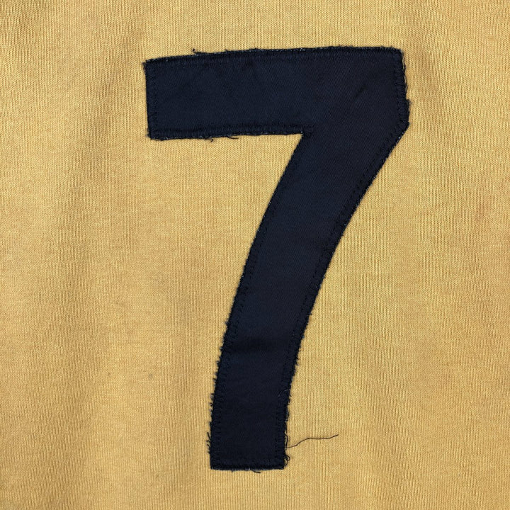 Barbarian Short-Sleeve Rugby Shirt, Made in Canada, Men's Size L (approx.) cotton yellow type Vintage Second Hand