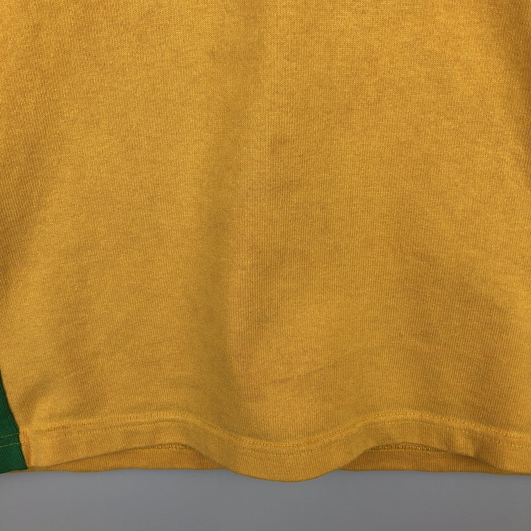 Barbarian Short-Sleeve Rugby Shirt, Made in Canada, Men's Size L (approx.) cotton yellow type Vintage Second Hand