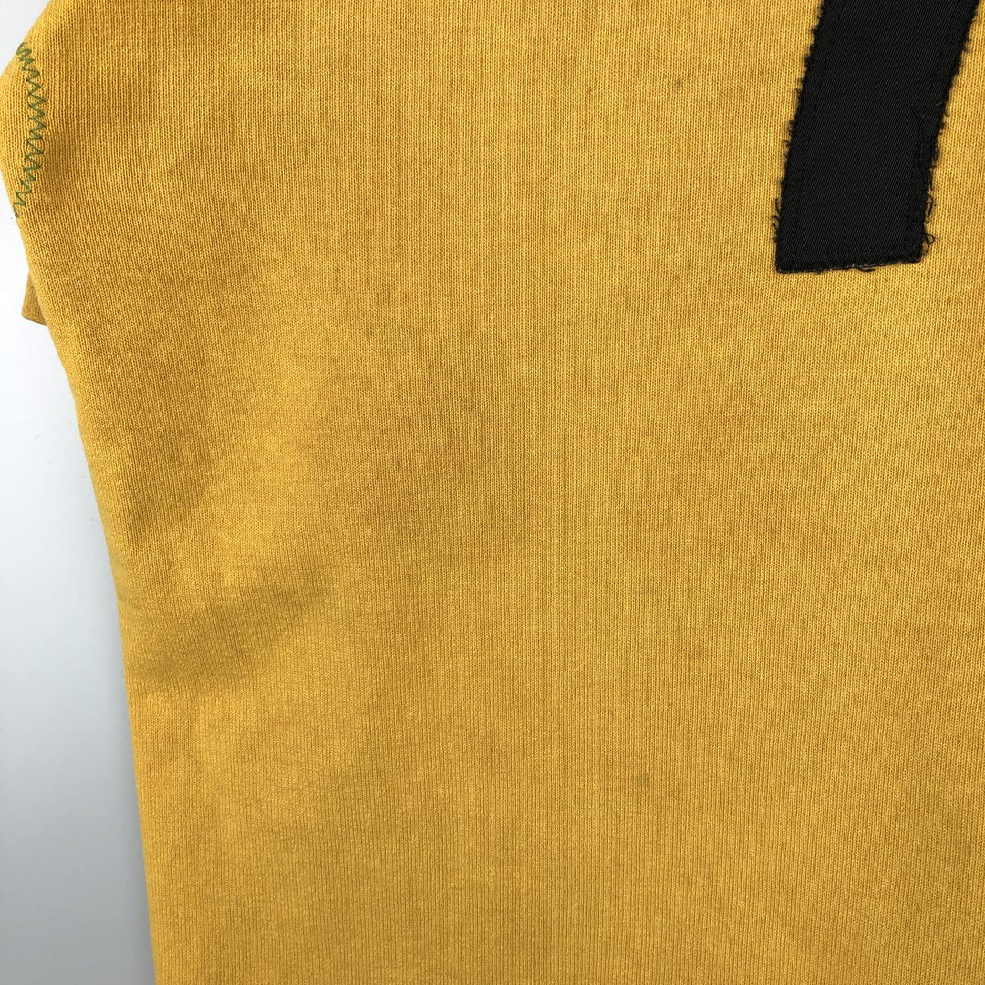 Barbarian Short-Sleeve Rugby Shirt, Made in Canada, Men's Size L (approx.) cotton yellow type Vintage Second Hand