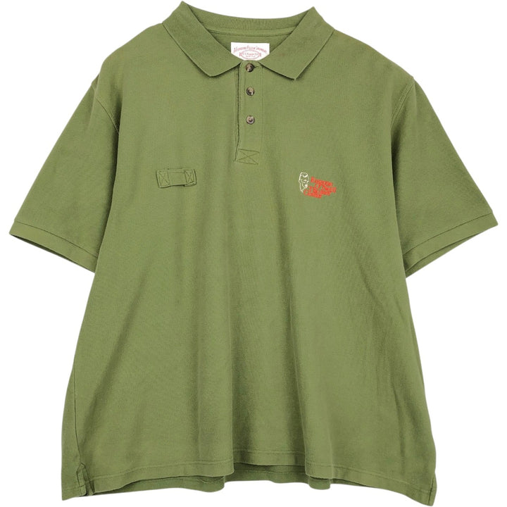 Filson CCFILSON Short-Sleeve Polo Shirt, Men's Size XL (approx.) cotton Khaki type Vintage Second Hand