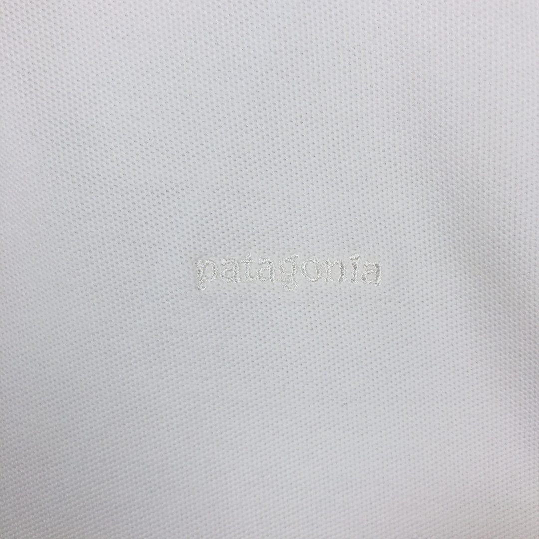 Patagonia Organic Cotton Short-Sleeve Polo Shirt, Men's Size XL (approx.) cotton white type Vintage Second Hand