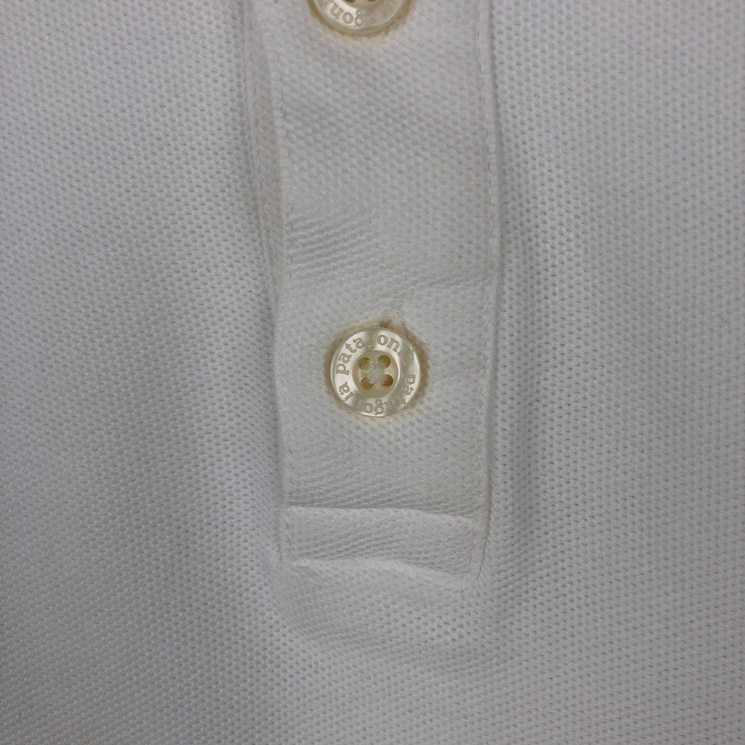 Patagonia Organic Cotton Short-Sleeve Polo Shirt, Men's Size XL (approx.) cotton white type Vintage Second Hand