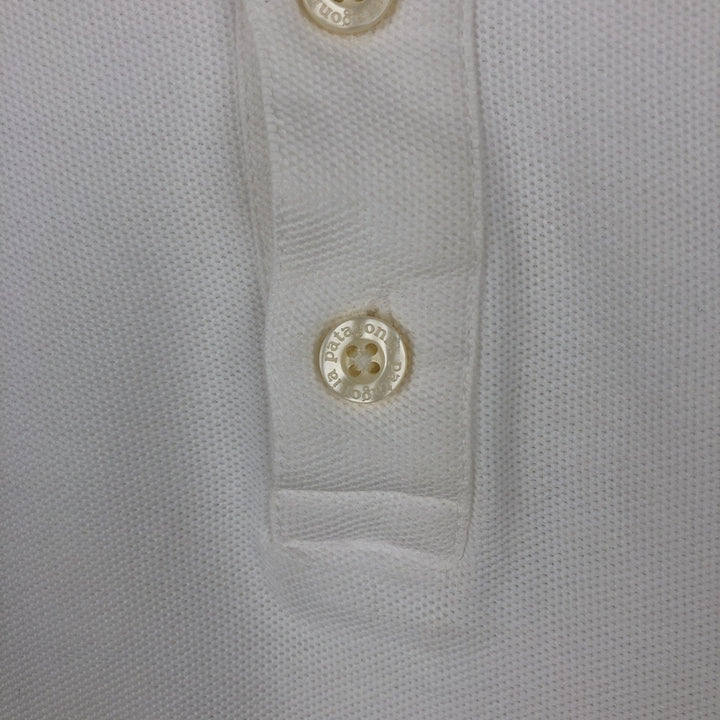 Patagonia Organic Cotton Short-Sleeve Polo Shirt, Men's Size XL (approx.) cotton white type Vintage Second Hand
