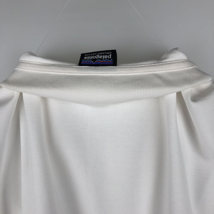 Patagonia Organic Cotton Short-Sleeve Polo Shirt, Men's Size XL (approx.) cotton white type Vintage Second Hand