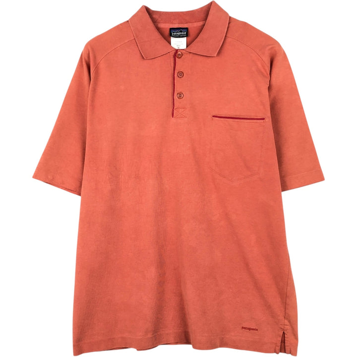 Patagonia Organic Cotton Short-Sleeve Polo Shirt (Men's Size M) cotton red type Vintage Second Hand