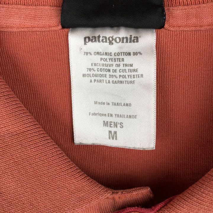 Patagonia Organic Cotton Short-Sleeve Polo Shirt (Men's Size M) cotton red type Vintage Second Hand