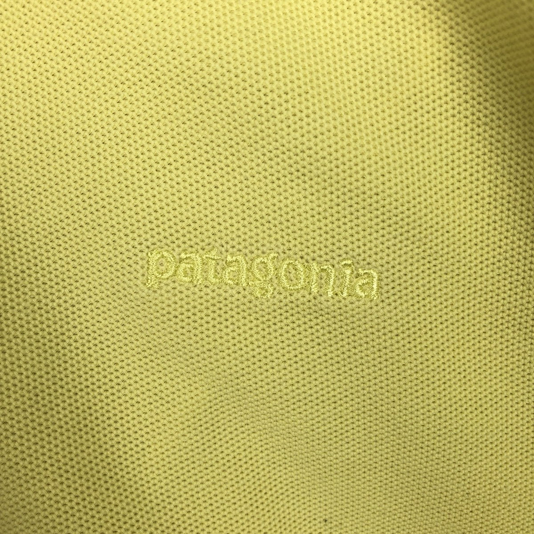 Patagonia Organic Cotton Short-Sleeve Polo Shirt, Men's Size XL (approx.) cotton yellow type Vintage Second Hand
