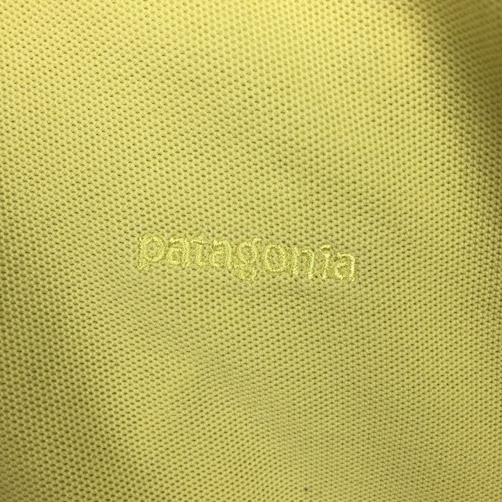 Patagonia Organic Cotton Short-Sleeve Polo Shirt, Men's Size XL (approx.) cotton yellow type Vintage Second Hand