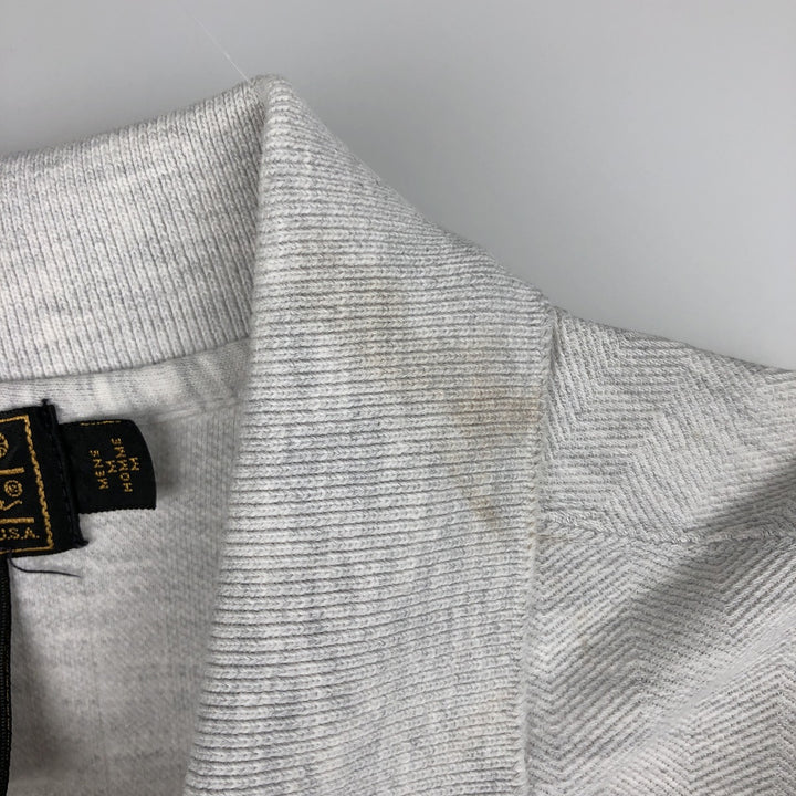 80s-90'S Eddie Bauer Herringbone Short-Sleeve Polo Shirt, Made in Canada, Men's Size M (approx.), Vintage cotton white type Vintage Second Hand