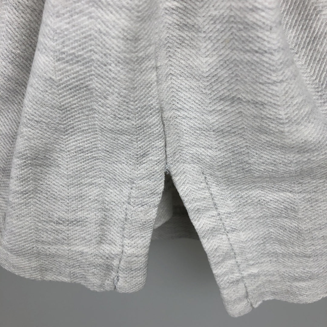 80s-90'S Eddie Bauer Herringbone Short-Sleeve Polo Shirt, Made in Canada, Men's Size M (approx.), Vintage cotton white type Vintage Second Hand