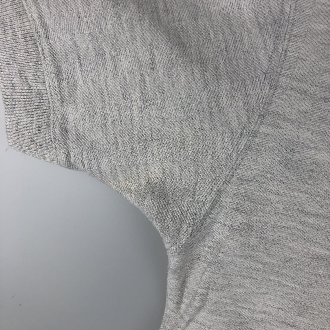 80s-90'S Eddie Bauer Herringbone Short-Sleeve Polo Shirt, Made in Canada, Men's Size M (approx.), Vintage cotton white type Vintage Second Hand