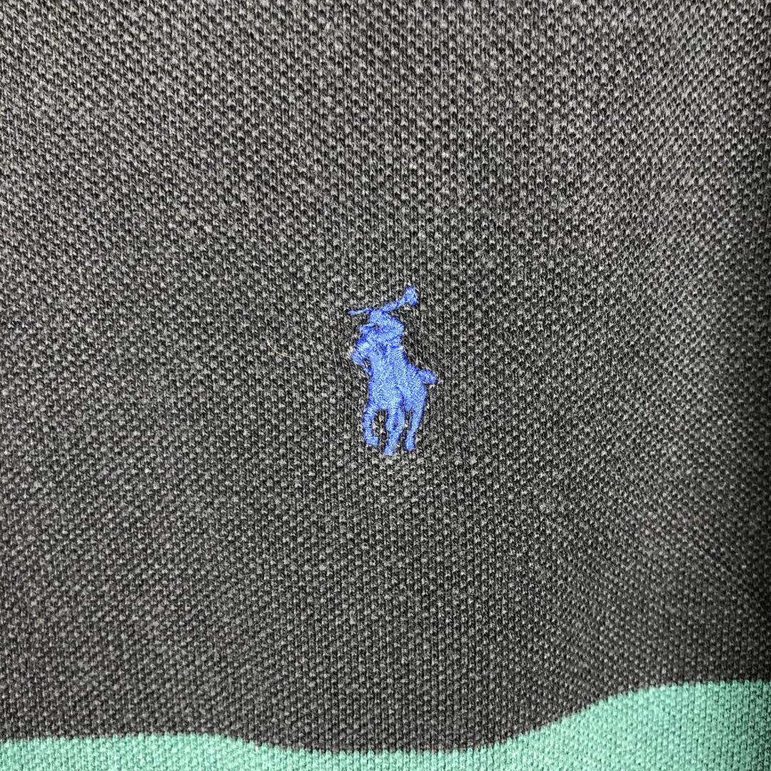 Ralph Lauren POLO by Ralph Lauren short sleeve polo shirt made in USA, men's size M cotton black type Vintage Second Hand