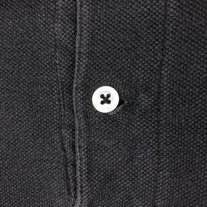 Ralph Lauren POLO by Ralph Lauren short sleeve polo shirt made in USA, men's size M cotton black type Vintage Second Hand