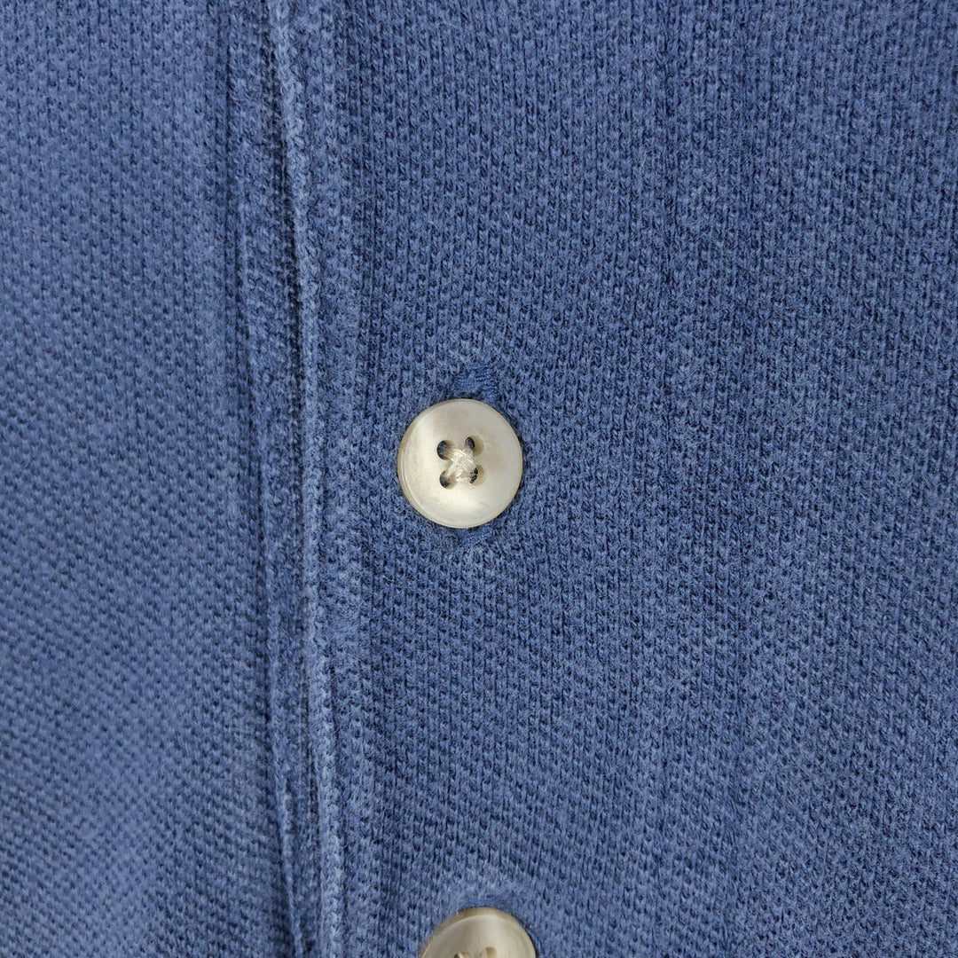 90'S Levi's Short-Sleeve Polo Shirt, Made in USA, Men's Size L (Equivalent), Vintage cotton blue type Vintage Second Hand