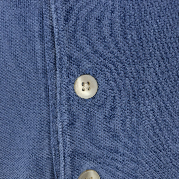 90'S Levi's Short-Sleeve Polo Shirt, Made in USA, Men's Size L (Equivalent), Vintage cotton blue type Vintage Second Hand
