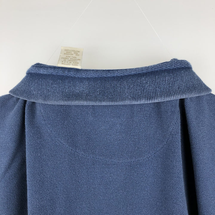 90'S Levi's Short-Sleeve Polo Shirt, Made in USA, Men's Size L (Equivalent), Vintage cotton blue type Vintage Second Hand