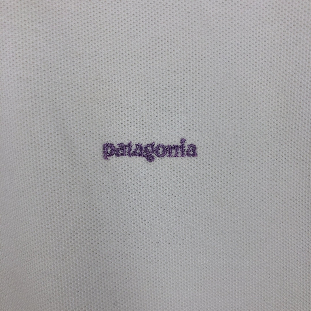 Patagonia Organic Cotton Short-Sleeve Polo Shirt, Men's Size XL (approx.) unclear white type Vintage Second Hand