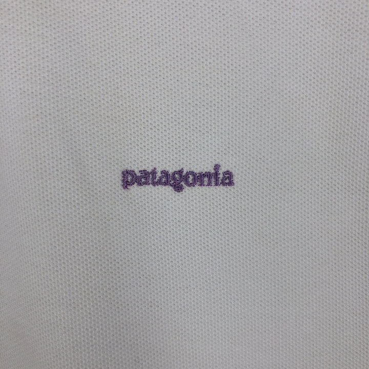 Patagonia Organic Cotton Short-Sleeve Polo Shirt, Men's Size XL (approx.) unclear white type Vintage Second Hand