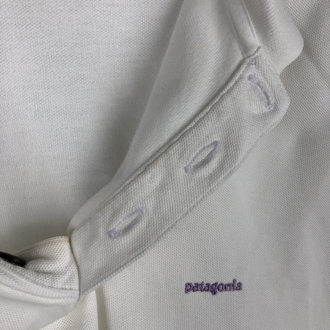 Patagonia Organic Cotton Short-Sleeve Polo Shirt, Men's Size XL (approx.) unclear white type Vintage Second Hand