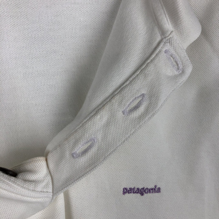Patagonia Organic Cotton Short-Sleeve Polo Shirt, Men's Size XL (approx.) unclear white type Vintage Second Hand