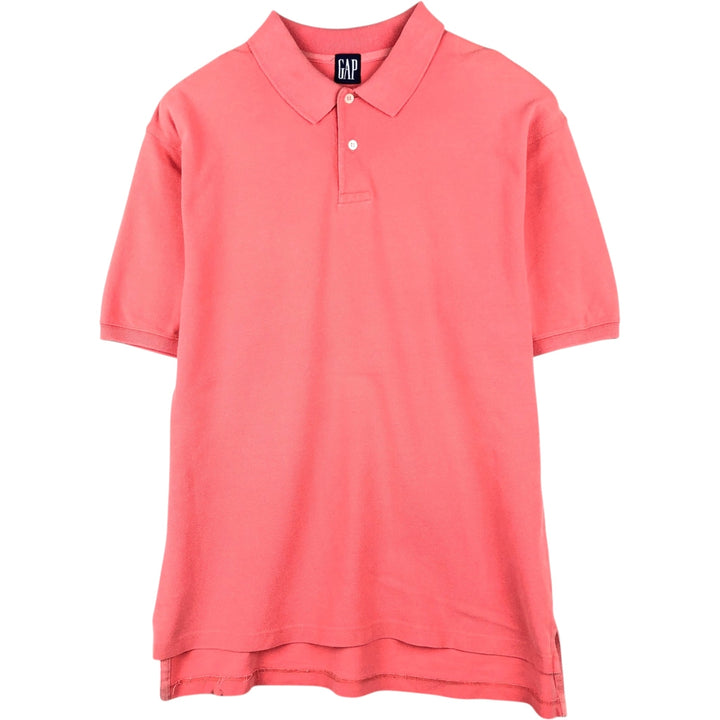 90'S GAP Old Gap Short-Sleeve Polo Shirt, Men's Size XL (Equivalent), Vintage cotton pink type Vintage Second Hand