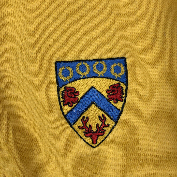 Barbarian Short-Sleeve Rugby Shirt, Made in Canada, Men's Size L (approx.) cotton yellow type Vintage Second Hand