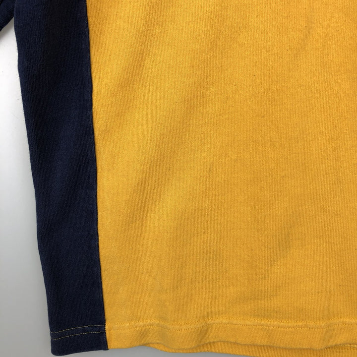 Barbarian Short-Sleeve Rugby Shirt, Made in Canada, Men's Size L (approx.) cotton yellow type Vintage Second Hand