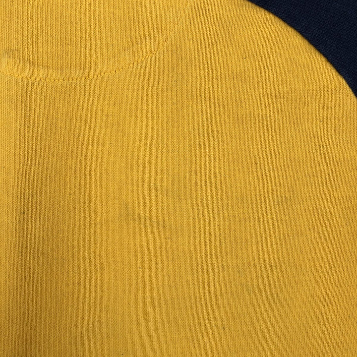 Barbarian Short-Sleeve Rugby Shirt, Made in Canada, Men's Size L (approx.) cotton yellow type Vintage Second Hand
