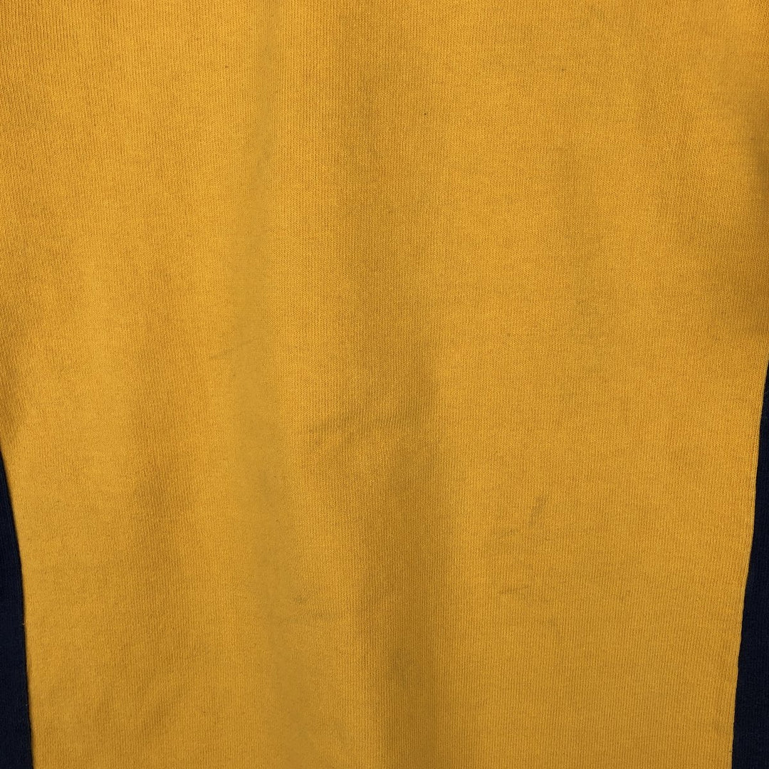 Barbarian Short-Sleeve Rugby Shirt, Made in Canada, Men's Size L (approx.) cotton yellow type Vintage Second Hand